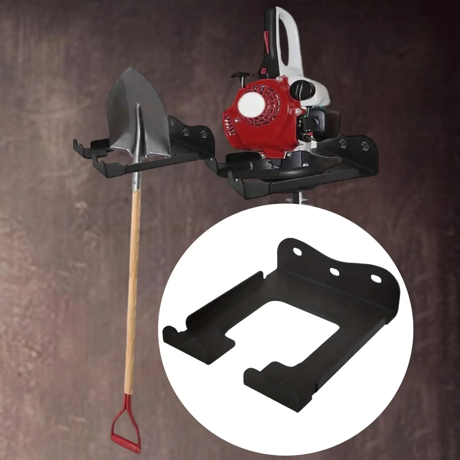 Garage Organizer Trimmer Rack Wall Mounted Sturdy Bracket Weed Eater Hanger