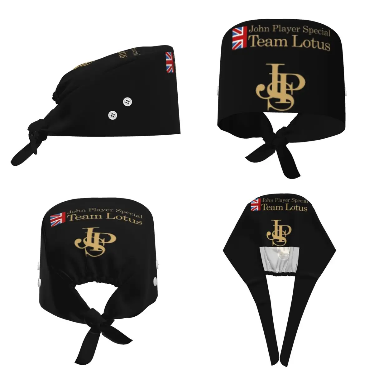 JPS John Player Special Team Scrub Hat Doctor Working Surgical Cap Men Women Adjustable Nursing Caps for Dentist