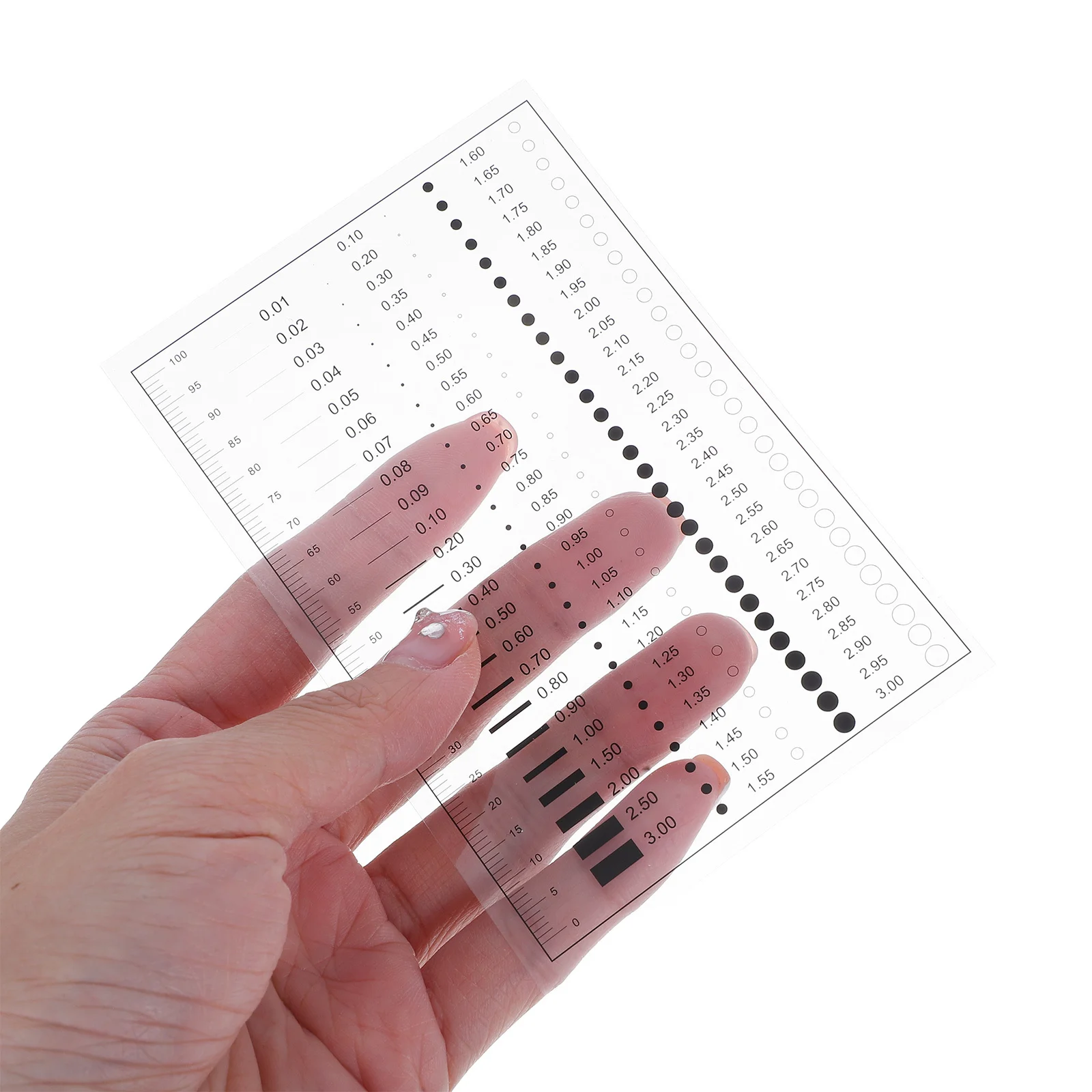 كشف العيوب قياس خط عرض عيوب أداة قياس خط دقيق عيب حاكم خدش الكراك قياس فيلم قياس #6