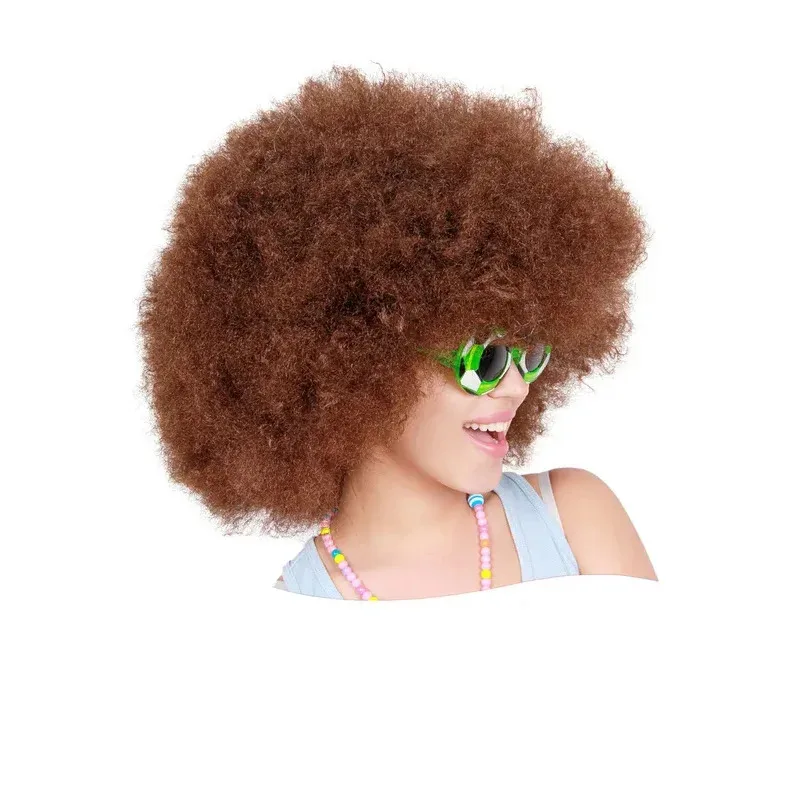 Lyou 2025 شعر مستعار أفرو كبير للغاية للجنسين على طراز الهبي لحفلات الهالوين والديسكو ★ ★ ★   كك.