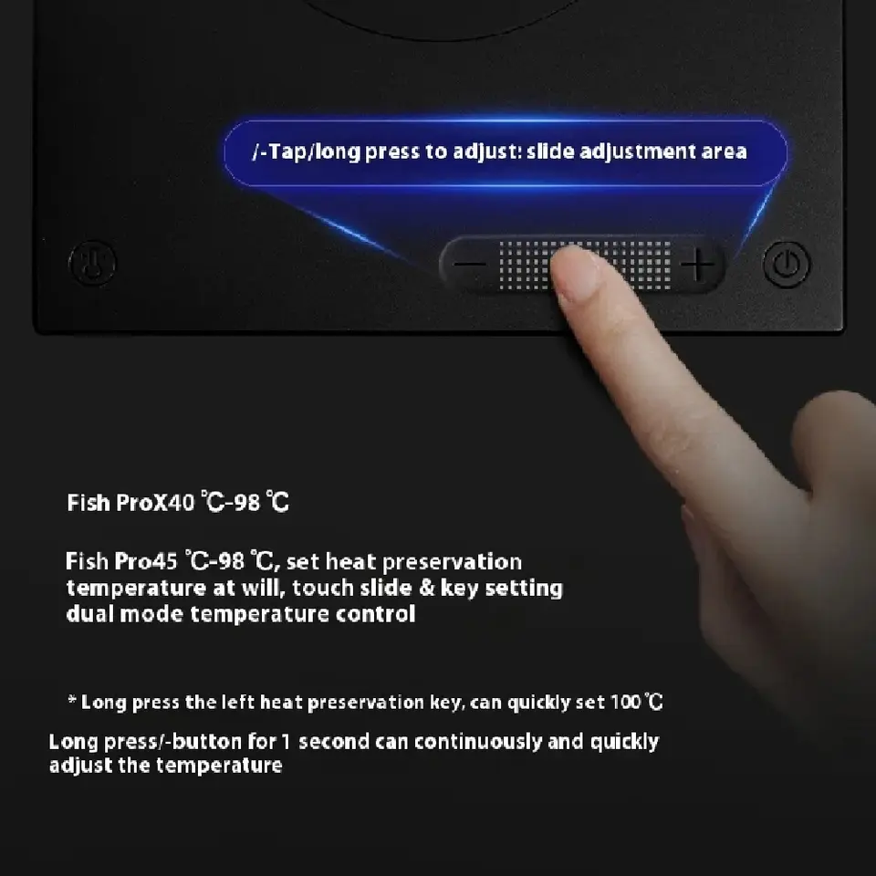 طنجرة تحكم في درجة الحرارة Timemore Fish Pro X سعة 900 مل من الفولاذ المقاوم للصدأ كهربائية يدوية لغسل القهوة يدويًا - 4