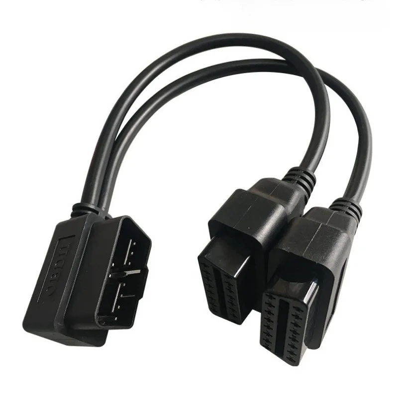 

OBD2 Extension Cable 1 Male to 2 Female Splitter 16 Pin Dual Device Cable Connection for Car Diagnostic Scanners OBD2 Devices