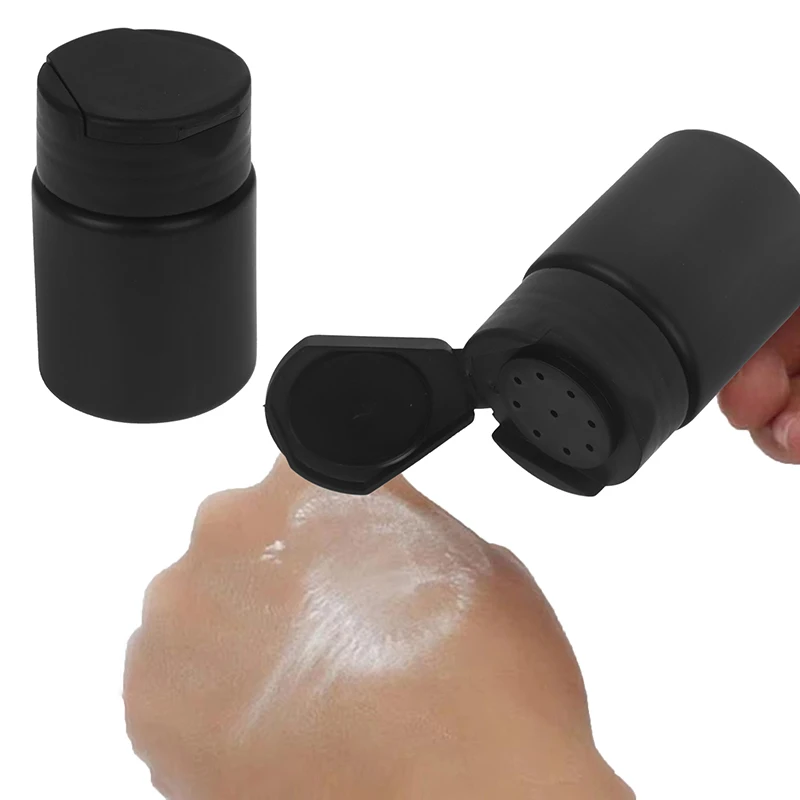 NOVO Frasco de Talco de 70ml com Tampa Flip Recarregável Dispensador de Pó Cosmético Recipiente de Plástico Frascos Vazios