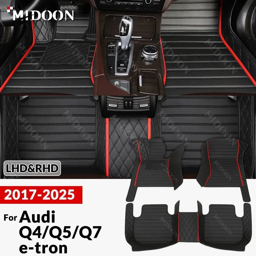 

Новые стили! Для Audi e-tron Q4 e-tron Q5 e-tron Q7 e-tron 2017-2025 пользовательские автомобильные коврики для автомобиля, чехол для ковра, аксессуары для интерьера