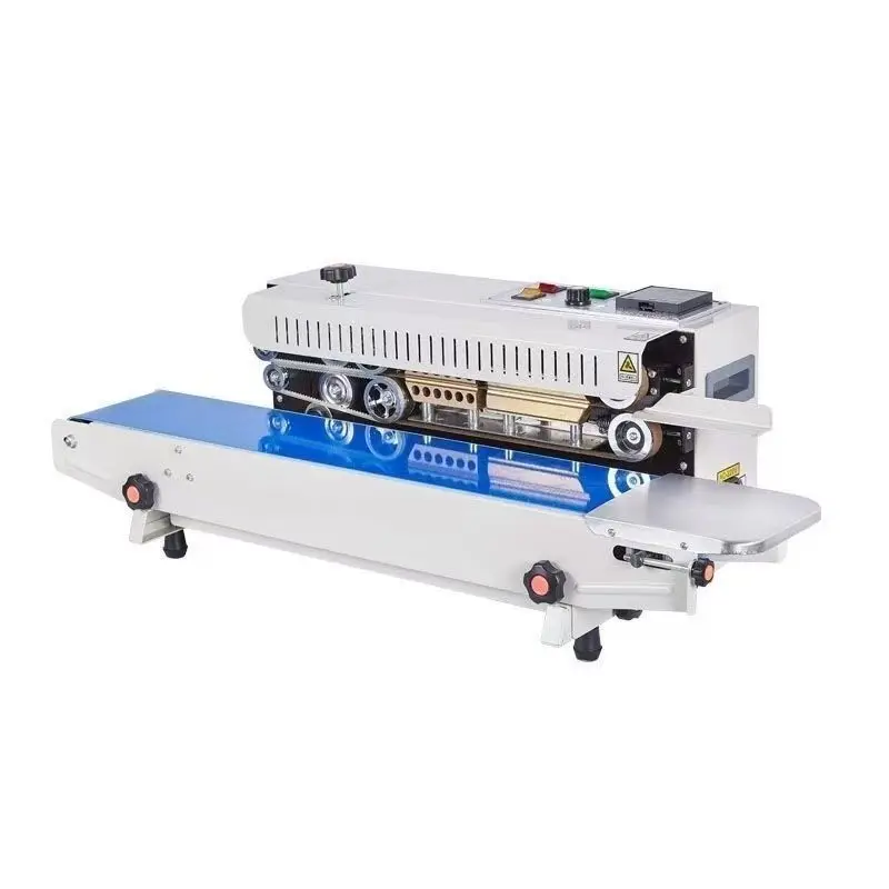 With Counter Horizontal Printing Wheel Continuous Plastic Bag Film Band Sealing Machine Date Factory Kitchen Food FR-770