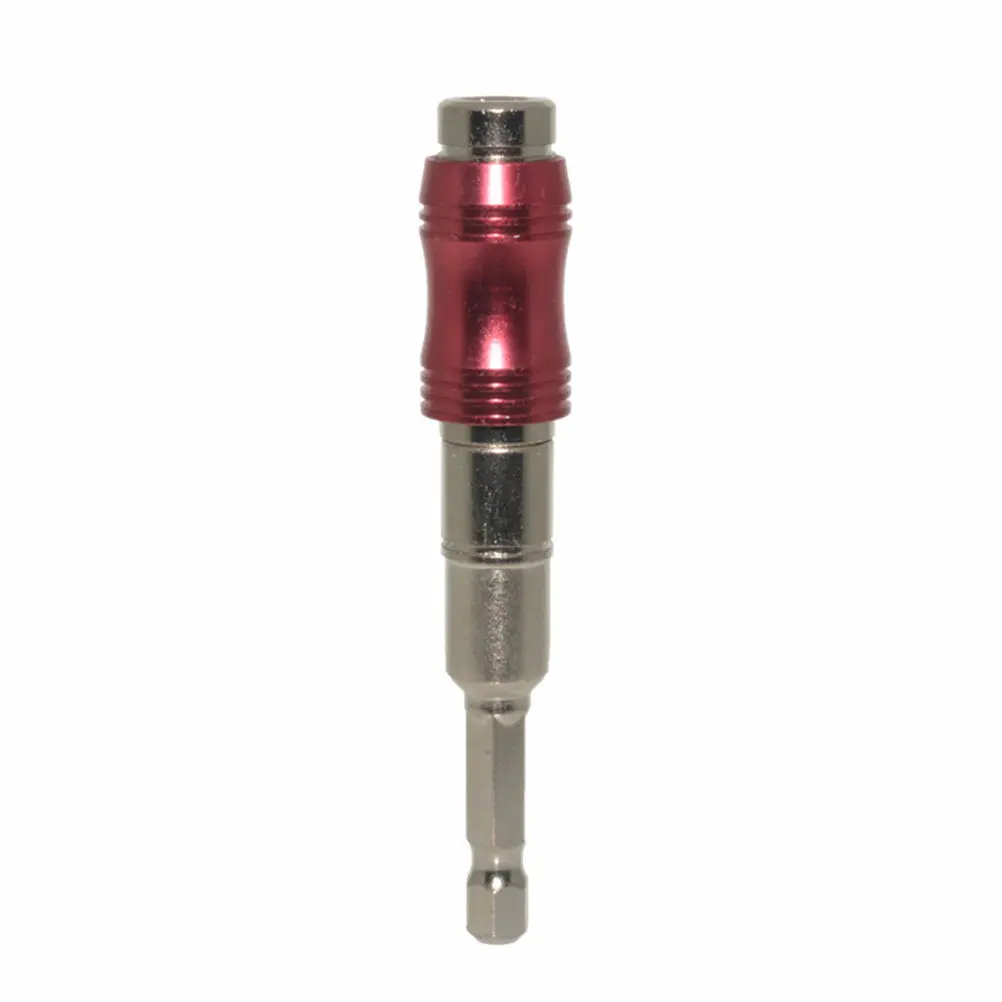 1/4" Hex Shank Magnetic Bit Extension Rod with Pivoting Tip Holder, Chrome Vanadium Steel Drill Socket Adapter