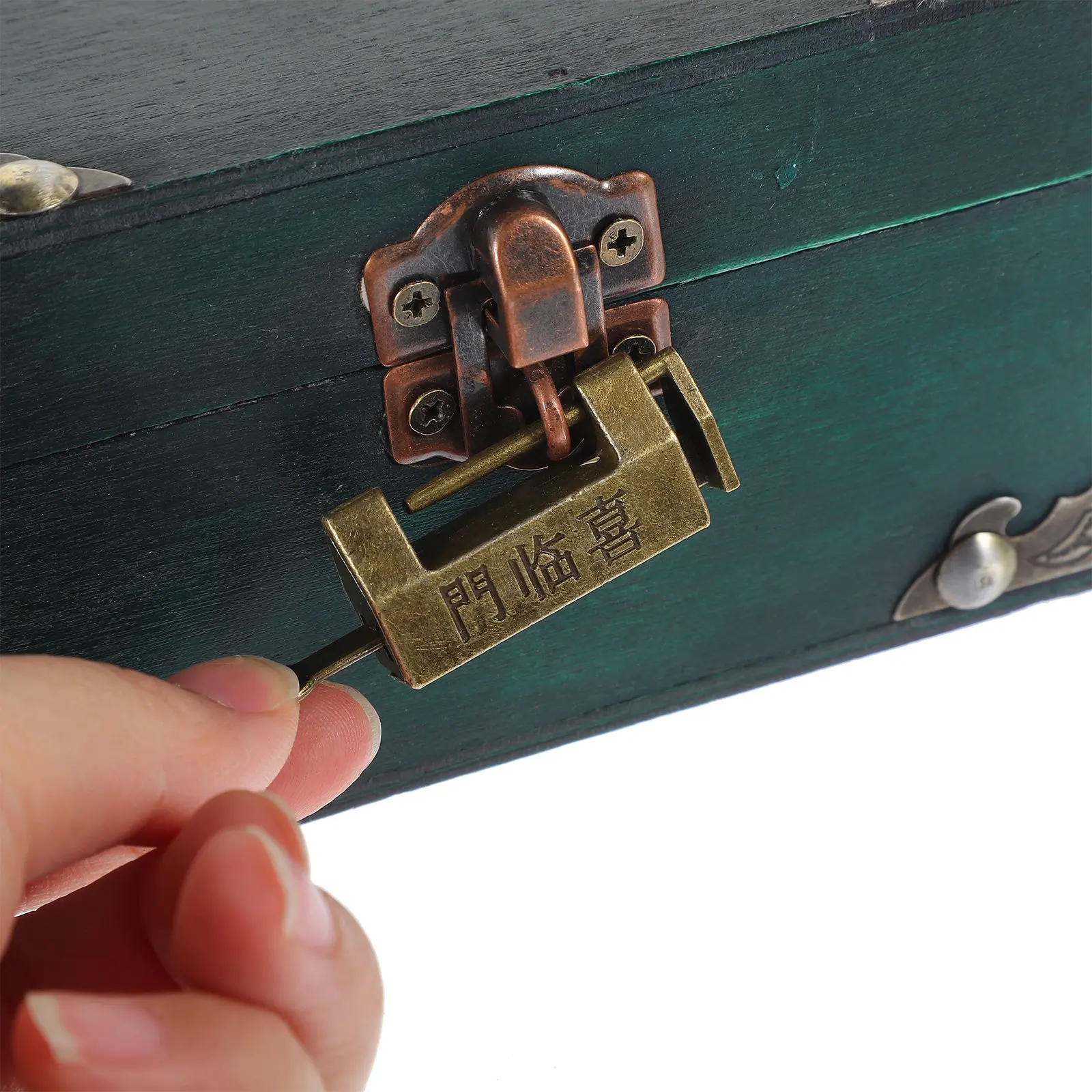 

Портативная шкатулка для украшений в ретро-стиле, деревянный футляр для серег, ожерелий, колец, мелких ценностей, декор для дома и спальни