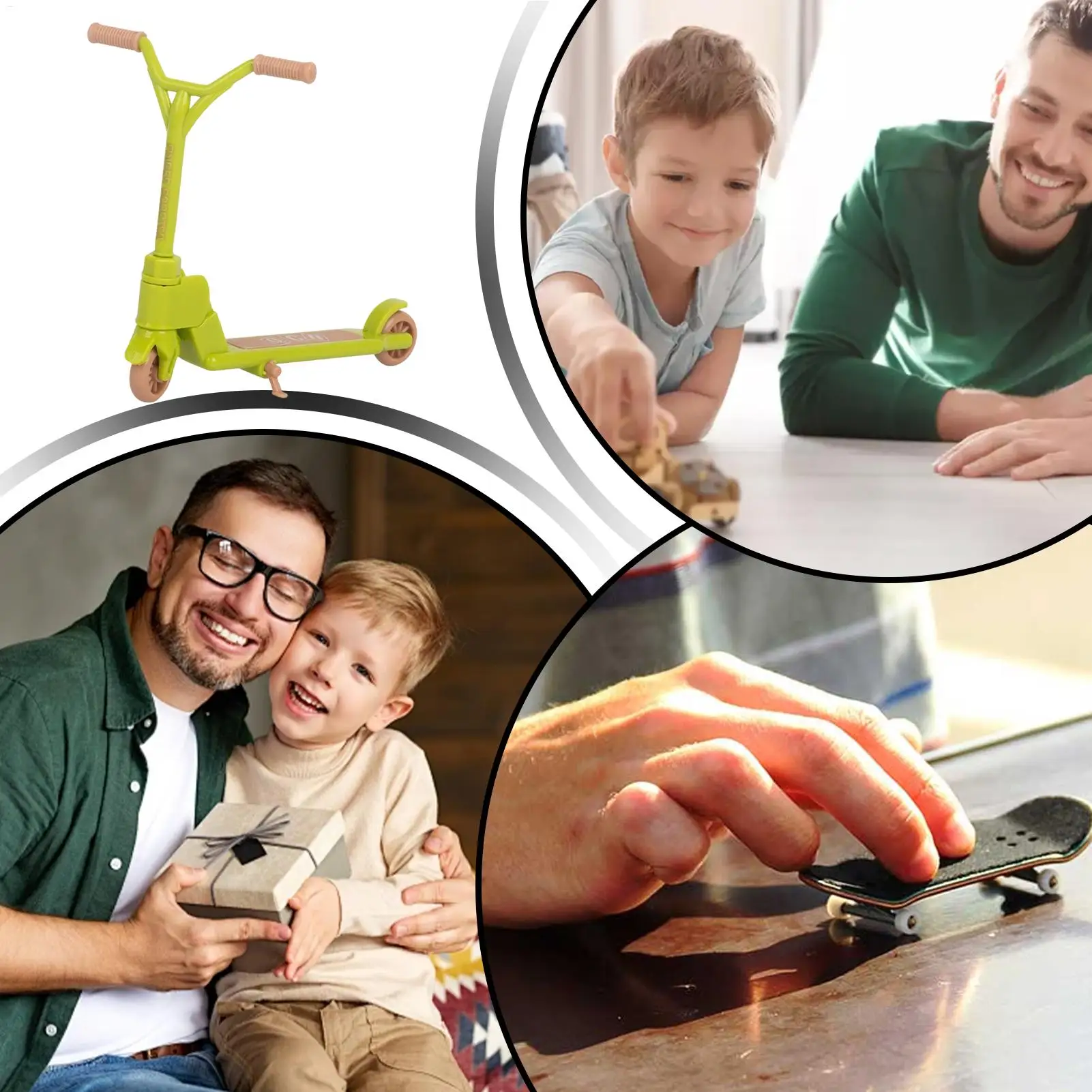 Mini scooter da dito pieghevole a due ruote gadget scooter da dito per bambini festa a casa scuola viaggi agitarsi intrattenimento