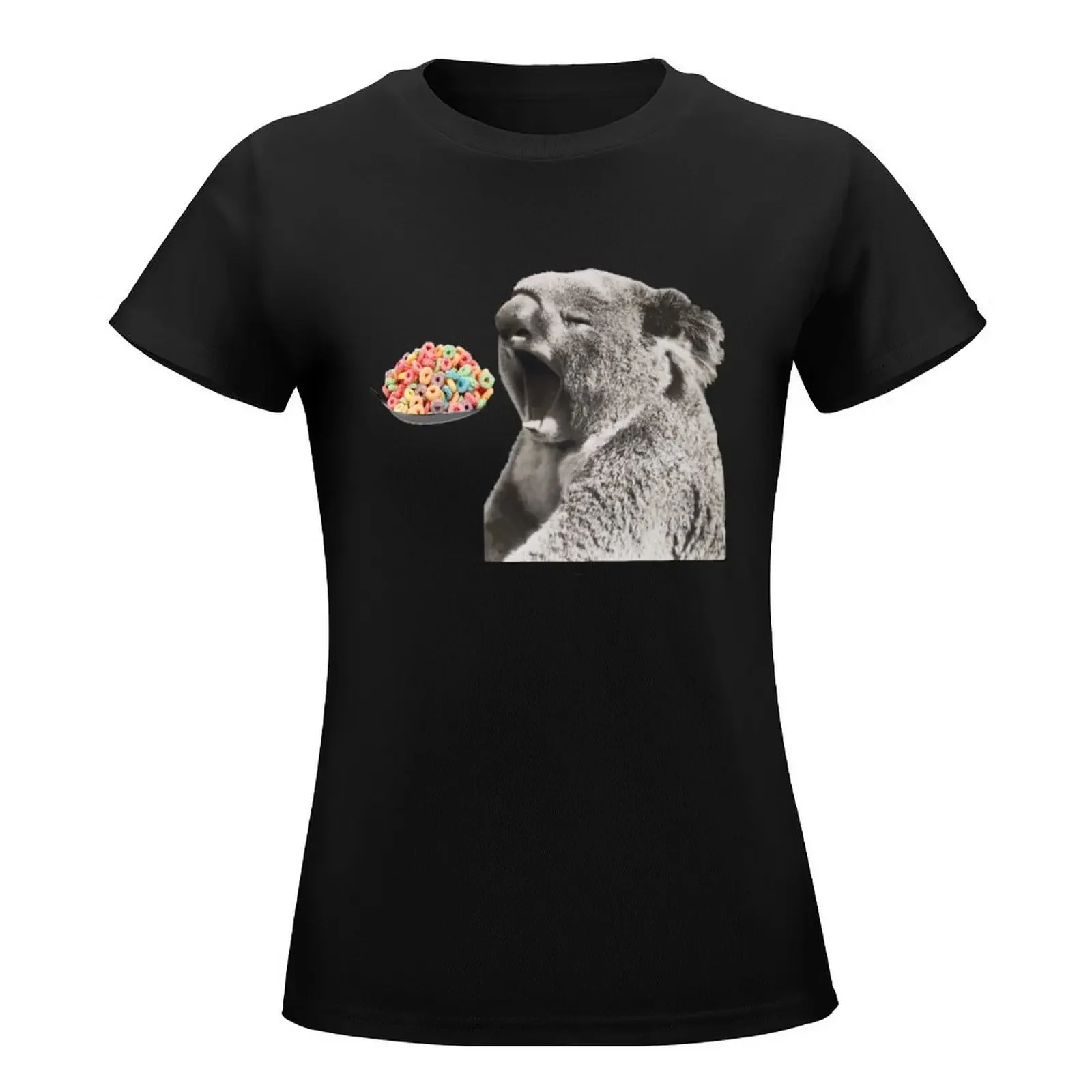 Raise your Koala well T-Shirt summer top tops tight shirts for Women