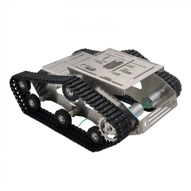 Unfinished DIY RC Intelligent Wireless Camera Wifi Robot Tank Chassis Car Kit with Dual antenna