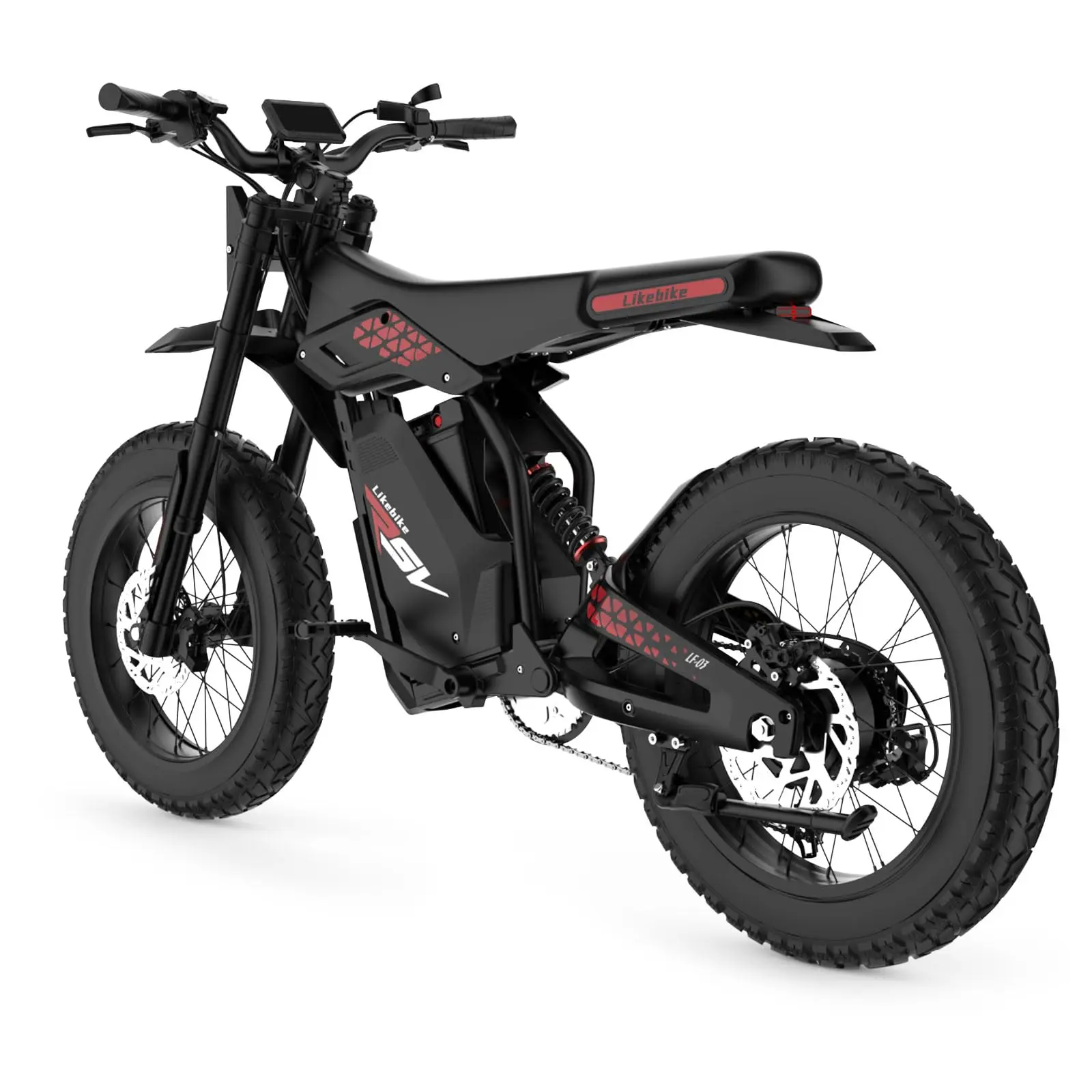 Electric Bike for Adults, 3000W Peak Motor, 60V 27AH Large Battery, NFC Unlock, Electric Mountain Bike, 20" Fat Tire Electric Di image 3