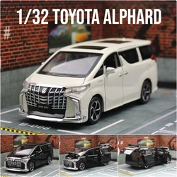 1/32 TOYOTA Alphard MPV Car Toy For Children Diecast Van Model Vehicle Miniature Pull Back Sound & Light Collection Gift Boy