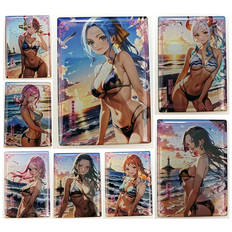 

Yimo Anime One Piece RL Card Hancock Vivi Robin Uta Nami Yamato Collectible Cards Christmas Birthday Gifts Children's Toys