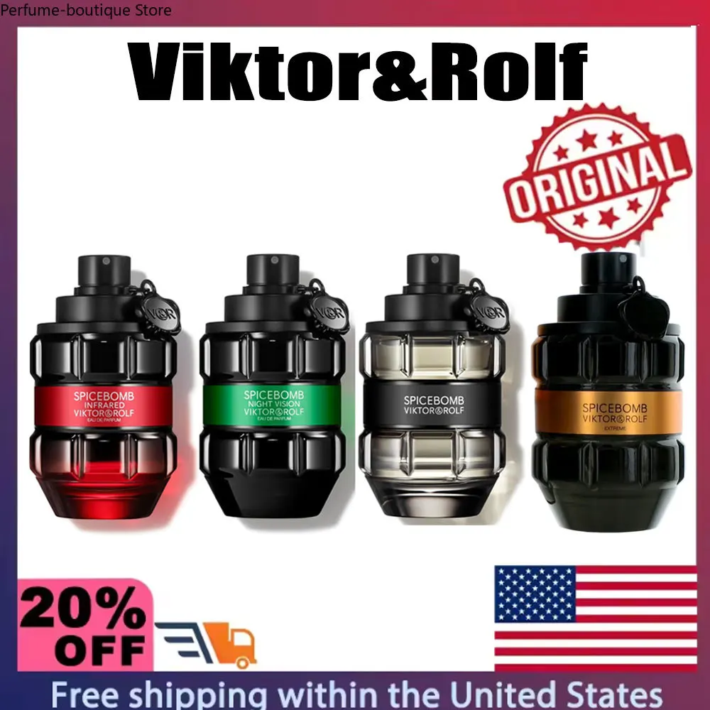 Spicebomb Extreme de Viktor & Rolf 3,04 oz EDP Colonia para hombres Serie Eau de Parfum Notas de bergamota cítrica 4 estilos para elegir