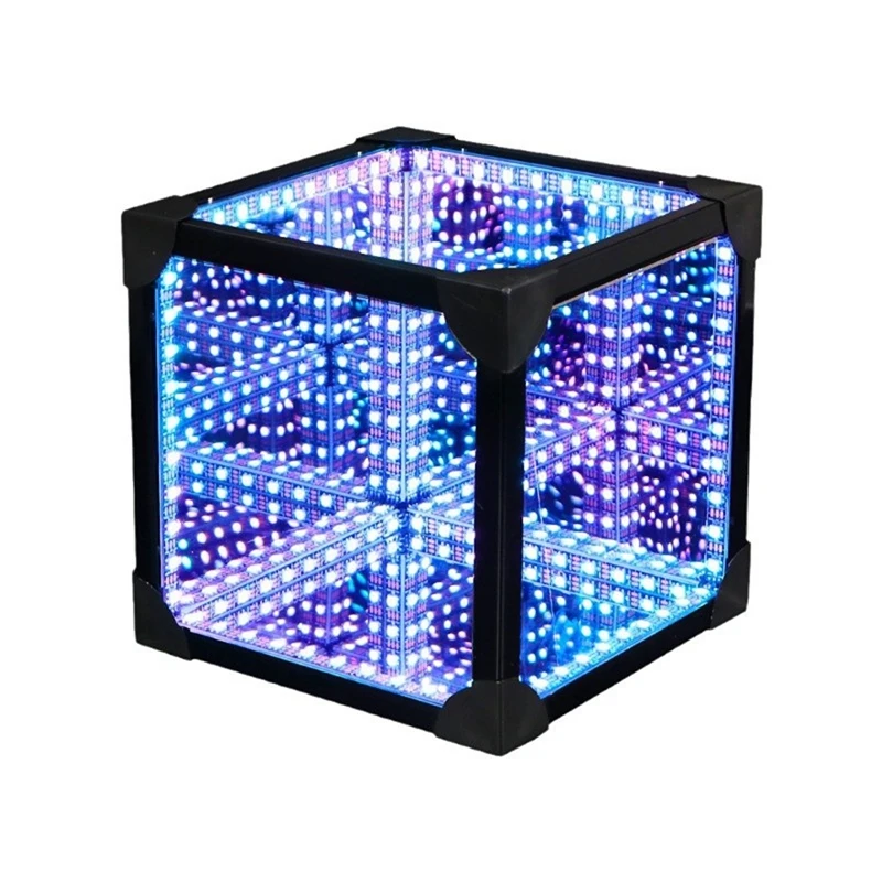 3D Cube Abyss Desktop Atmosphere Light Novelty Cool And Colorful Decoration Night Light Gaming Portable Atmosphere Light