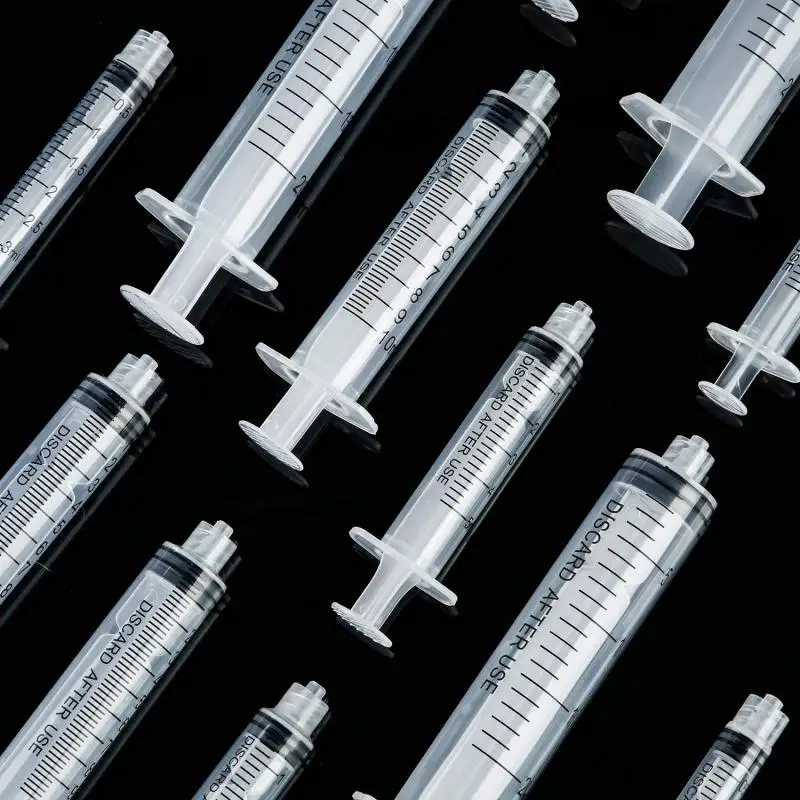 20GA Syringe Set Blunt Needle Cap Luer Anti-Slip Syringe Applicator Fill Multi-Function Measuring Tool  3-100ml