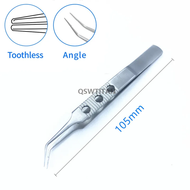 Kleszcze okulistyczne Micros ze stali nierdzewnej jaskółczy ogon prosto/zakrzywione/głowica pincety platformy 10.5CM