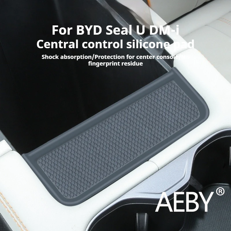 

AEBY For BYD Seal U DM-i 2023 2024 2025 Anti-Slip Silicone Armrest Cover, Center Console Protector Scratch Proof Waterproof Mat