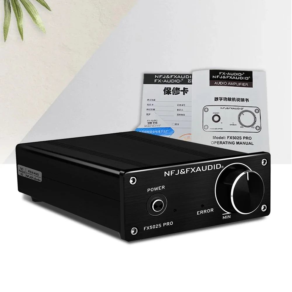 2023 veröffentlichter FX-Audio FX502S PRO Class D HiFi-Digital-Audioverstärker 2.0-Kanal 80 W*2 Ausgangsleistung RCA-Eingang 24 V/5 A optional