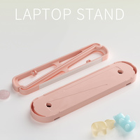 High Quality 9inch Laptop Bracket Stands Folding Portable Laptop Kickstand Multi-color Booster Storage Stand Working