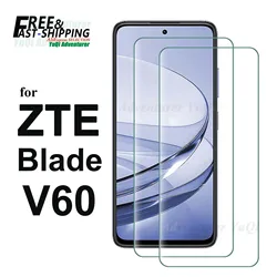 Screen Protector For ZTE Blade V60, Tempered Glass HD Crystal 9H Anti Scratch Case Friendly High Aluminum