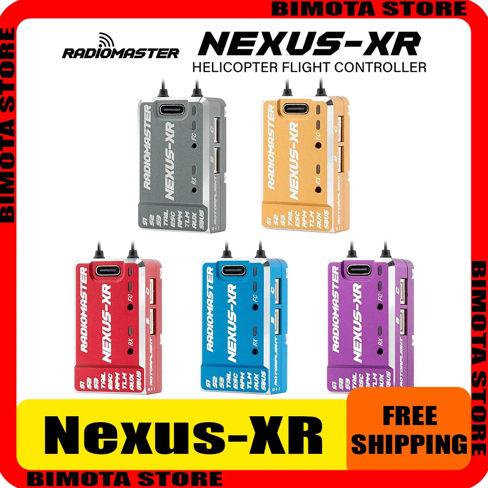 

Radiomaster NEXUS-XR Helicopter Flight Controller ICM42688P 6-axis MEMS Integrated 2.4GHz ELRS RX For RC Fixed Wing Helicopter