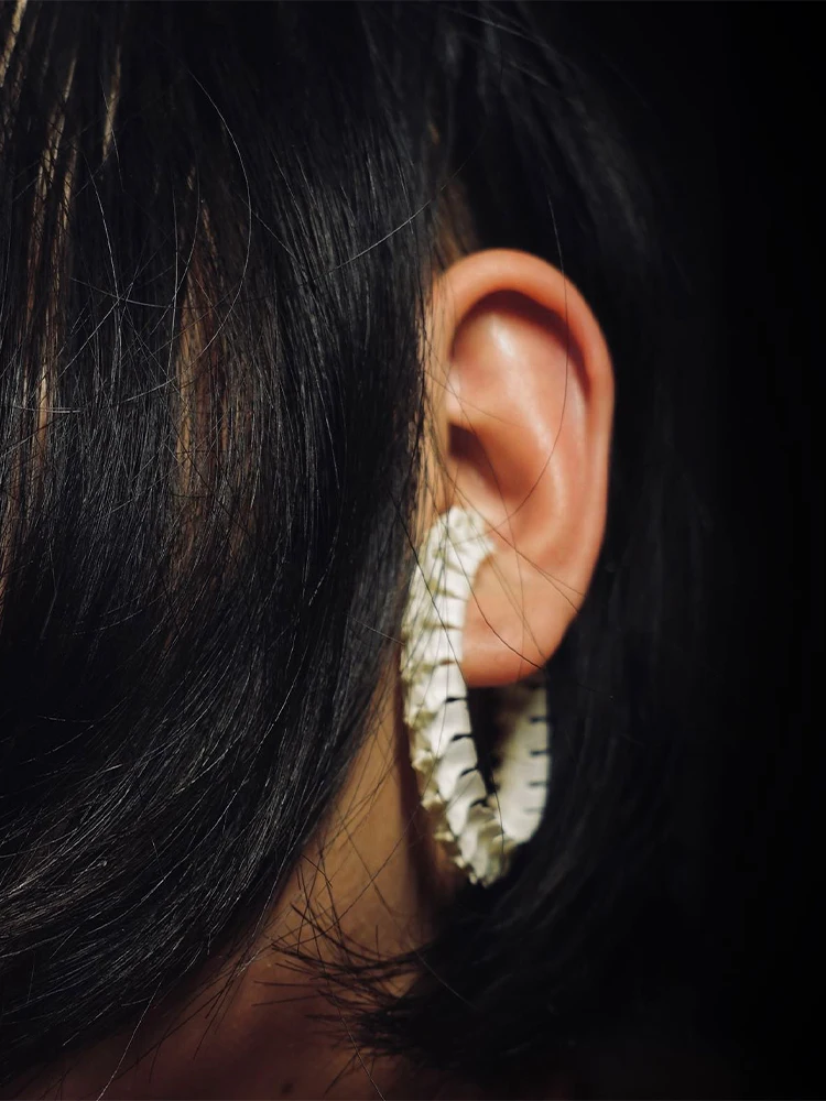 الاحتفال مأدبة ثعبان العمود الفقري الأذن العظام كليب الشرير سبائك النحاس شعبية المجوهرات هدية للرجال والنساء #3