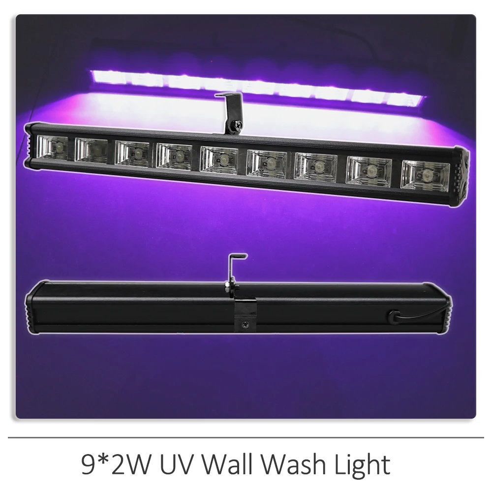 9 LED Disco UV Violet Black Lights DJ 15W Par Lamp UV For Party Christmas Bar Lamp Laser Stage Wall Washer Spot Light Backlight