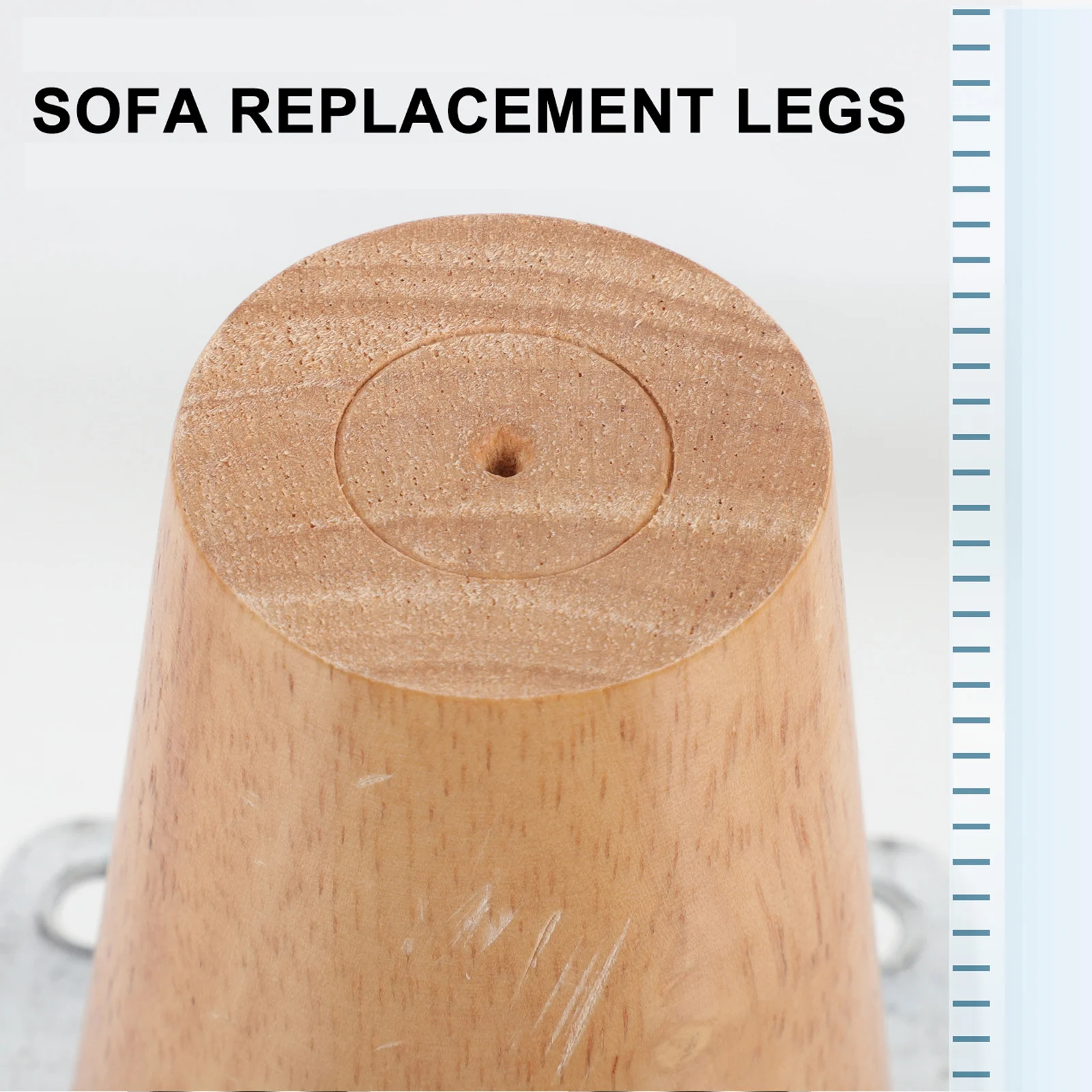 

4 Sets Wooden Furniture Legs High Quality Natural Wood Smooth Surface Environmental Coating Modern Design Sofa Replacement