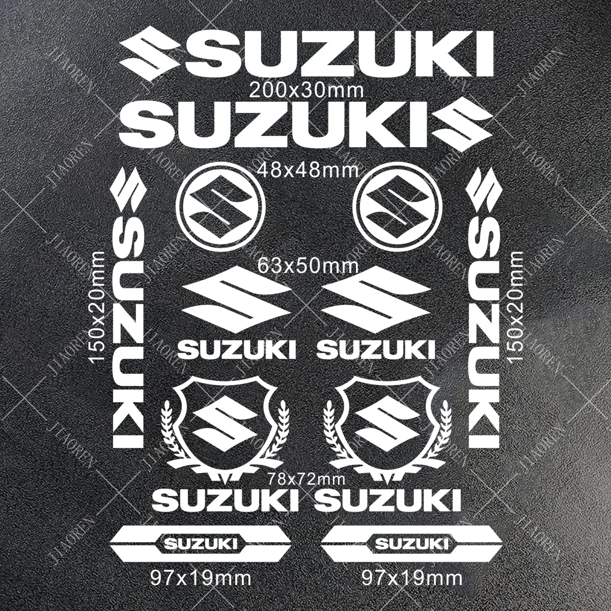 Vinyl Suzuki Sticker Logo Motorcycle Tank Helmet Decal