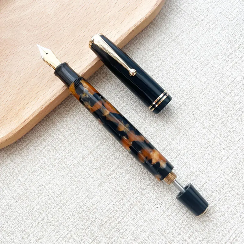 Admok 28 Acrylic Resin Fountain Pens Negative Pressure Ink SCHMIDT F/M/B Nib 1.0/0.7/0.5mm Piston Ink Pens Office Practice Write