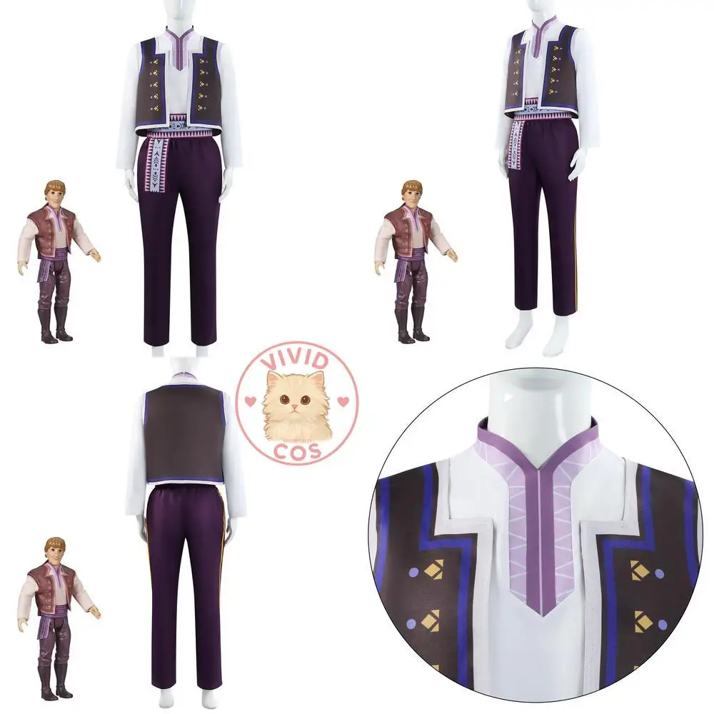 أزياء تنكرية لشخصية الرسوم المتحركة للفيلم الشهير أزياء أنيمي كريستوف الكلاسيكية للعب الأدوار للرجال لحفلات الهالوين