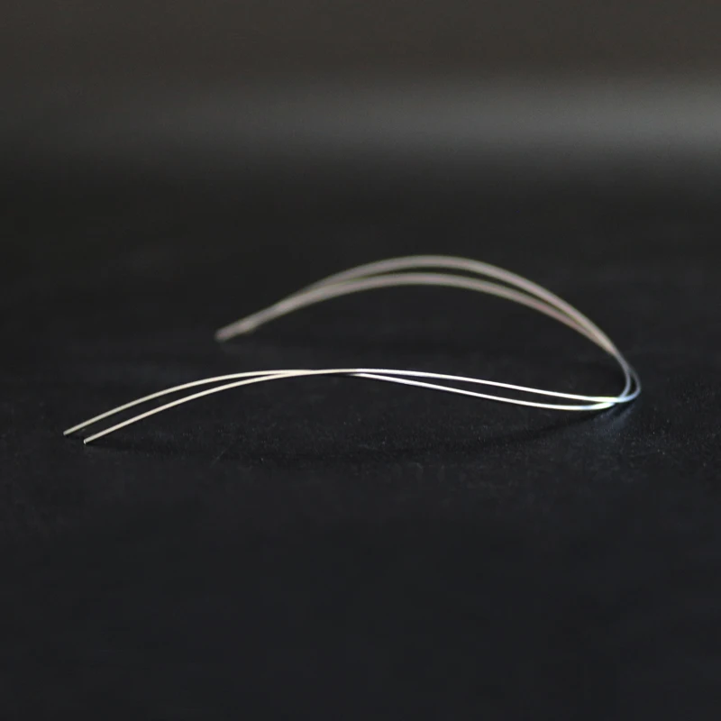 

2 упаковки, 4 шт., стоматологическая обратная кривая нити, круглая прямоугольная проволока (1 упаковка верхней части + 1 упаковка нижней части)