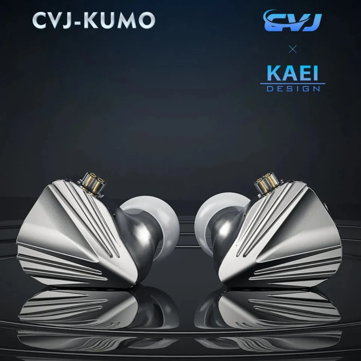 CVJ Kumo Flagship 8 BA in-Ear Monitors, Balanced Armature Earphone with 4-Tones Tuning Switch and 3 Interchangeable Plug S12 7HZ