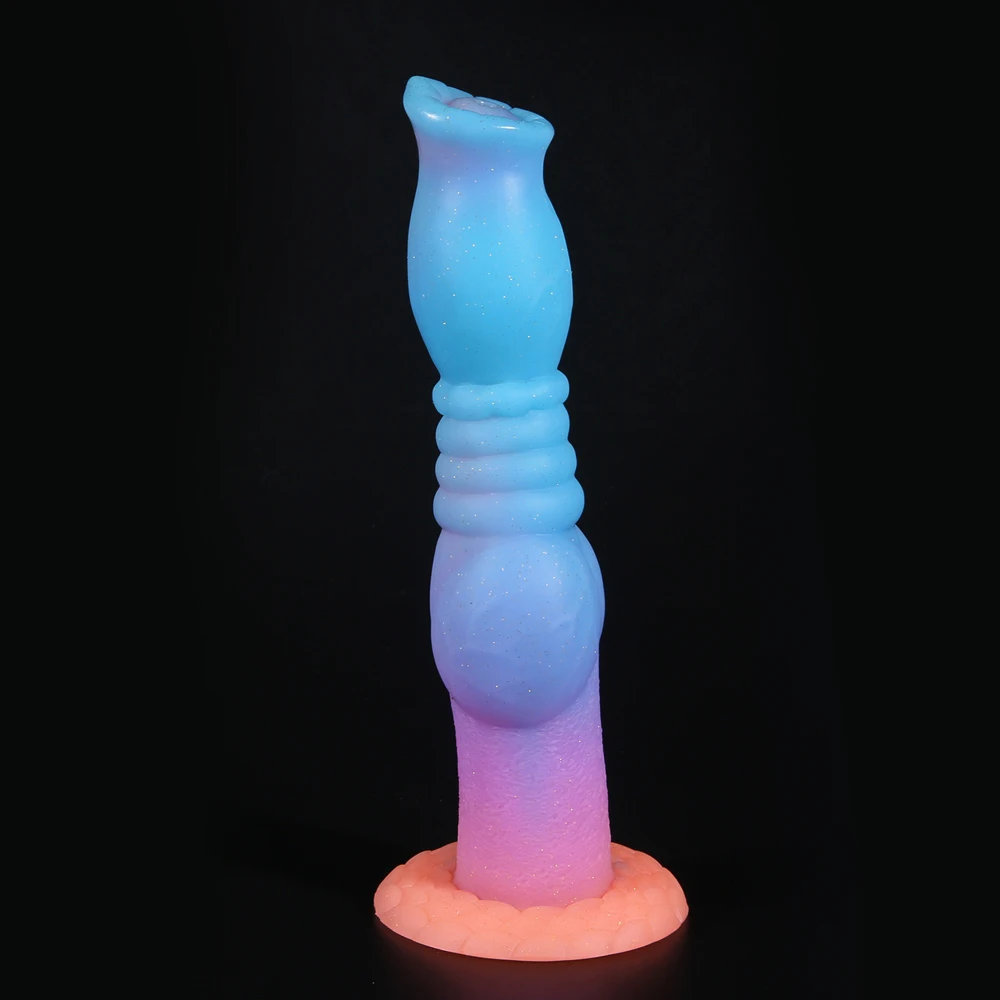 Luminous Animals Dog Dildos Anal Plug Dildo For 18+ Big Penis Masturbator Silicone Anal Dildos Adult Supplies Women Men Sex Toys
