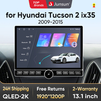 Junsun 13.1 inch QLED Android Wireless CarPlay Auto Car Radio For Hyundai Tucson 2 ix35 2009-2015 Intelligent Systems DSP SWC