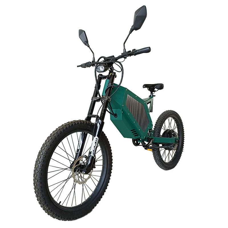 New Model 72V 5000 Watt Full Suspension Mountain Bike For Adult With Big Lithium Battery