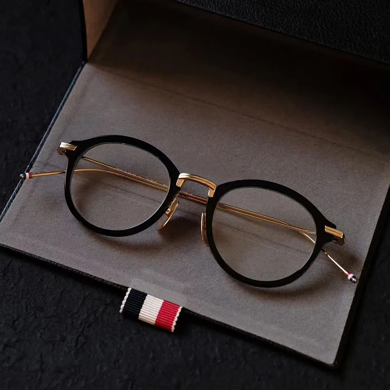 

New York TB011 круглая оправа для очков, роскошная вневременная стильная сверхлегкая оправа для очков, универсальные очки в стиле ретро, женские изысканные очки
