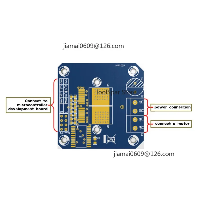 Dual BTS7960 43A High‑Power IBT2 Motor Driver Module Compatible with Arduino for DIY Smart Car