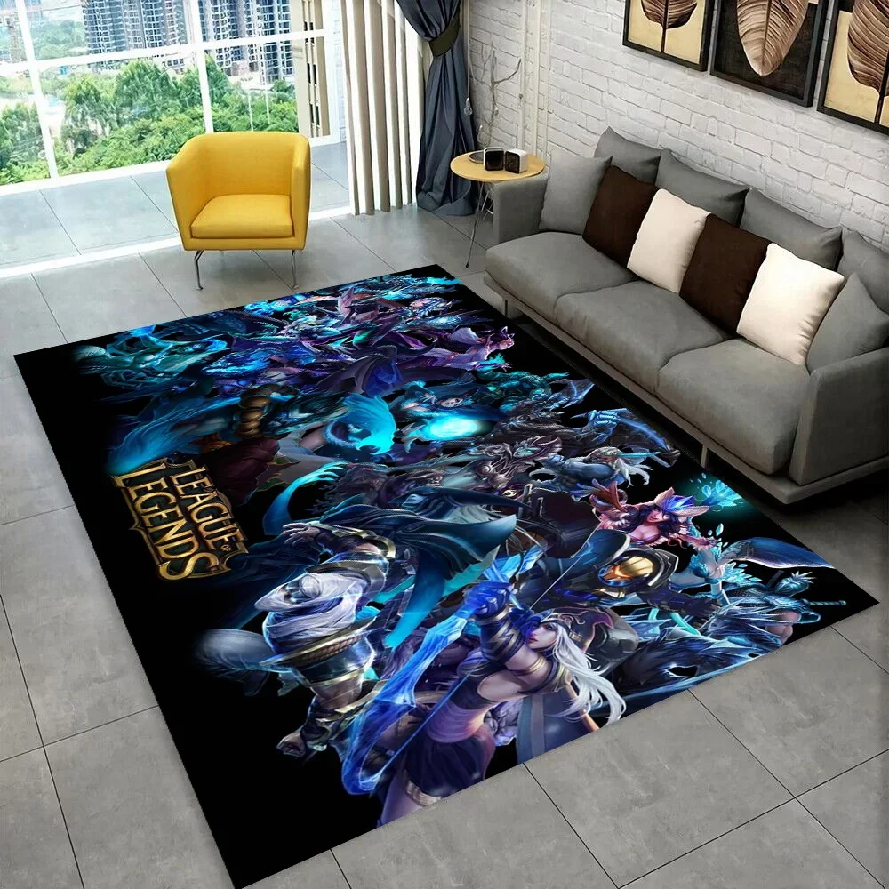 

3D League of Legends LOL Jinx Game Gift Carpet Rug for Living Room Bedroom Home Sofa Decoration,kids Play Non-slip Floor Mat