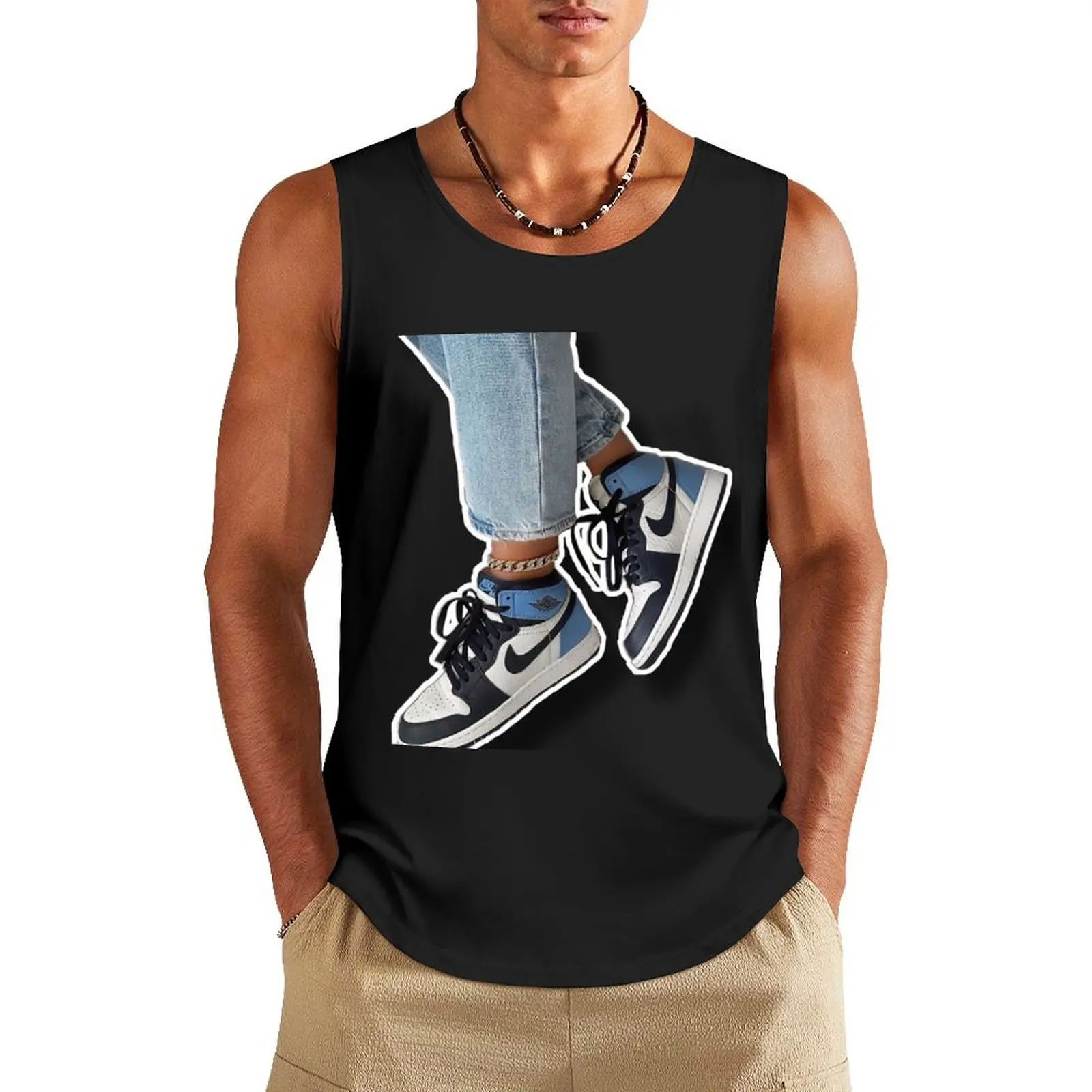 

Jordan’s Tank Top gym t shirt men mens designer clothes Men's gym Men's sleeveless gym shirts
