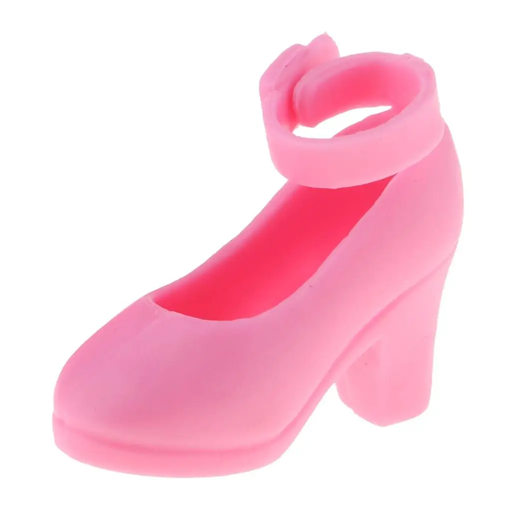 Pink Fashion 1/6 Doll High Heel Shoes for Blythe Licca Doll Mini Shoes Toys