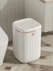 20L Smart Sensor Trash Can Automatic UV Light Charging Bin Waterproof Electric Garbage Toilet Wastebasket Wastebin Smart Home