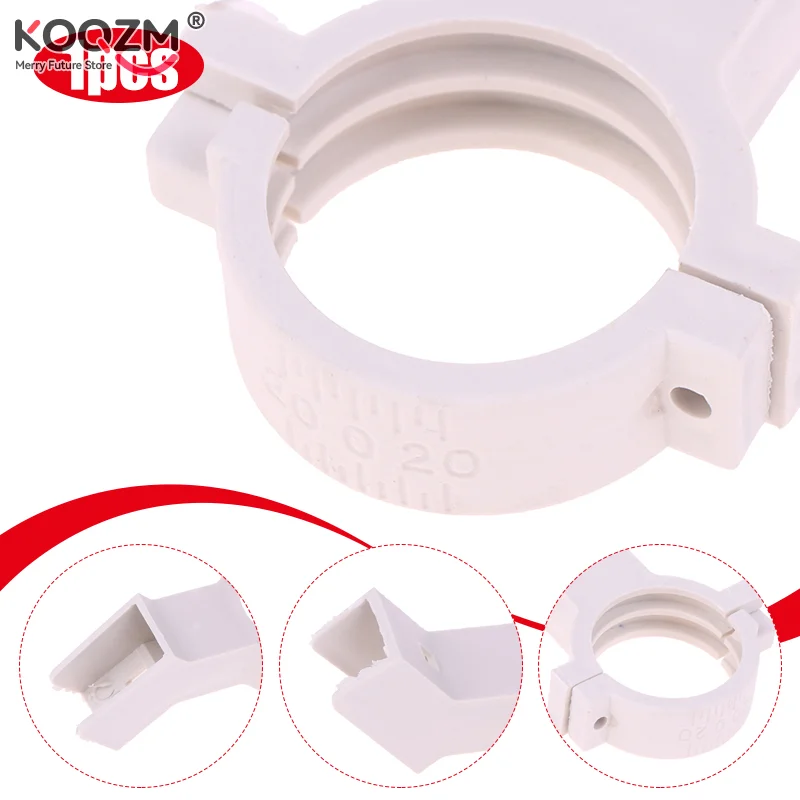 High Frequency Head Clamp TV Antenna Jig Bracket Clamp White KU Fixed LNB Plastic Mounting Thickened Tuner Jig Household
