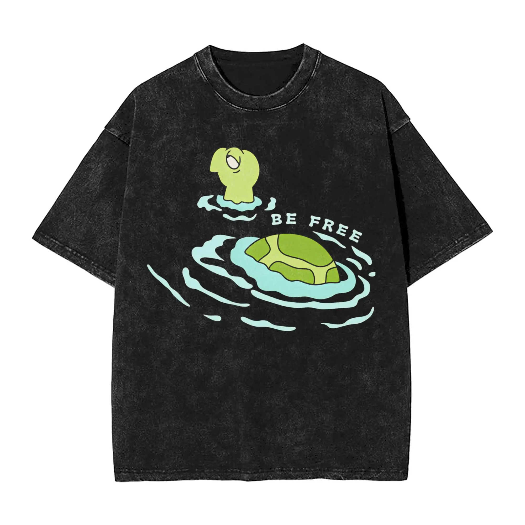 Hey Arnold Cartoon Men T Shirt Washed  Vintage Tee Shirt Short Sleeve Crewneck T-Shirt 100% Cotton Gift Idea Clothes