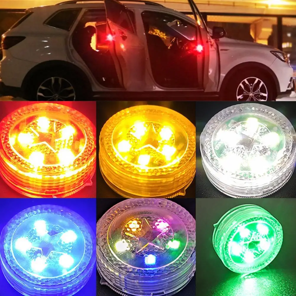 

Car Opening Door Safety Warning Light Universal LED Anti-collision Lamp Flashing Alarm Parking Warning Anti-collision