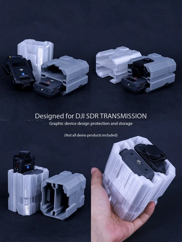 Vlogger Soft TPU Silicone Protective Cover Storage Box Anti-Collision For DJI SDR Transmission Transmitter Protection Case