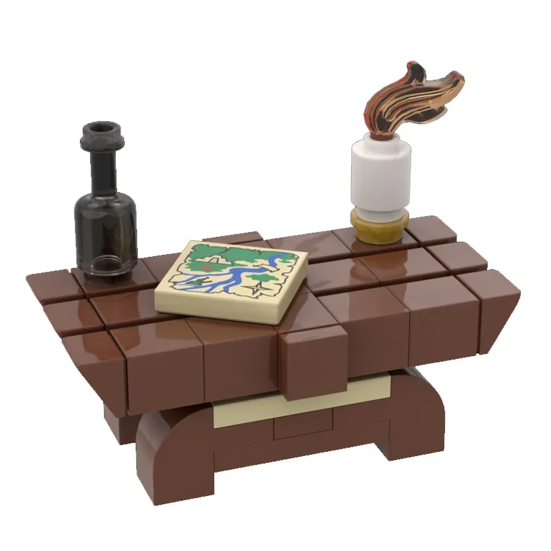 

Medieval table and chair series models, MOC building block toys, creative decoration, DIY assembly toys, festival gifts