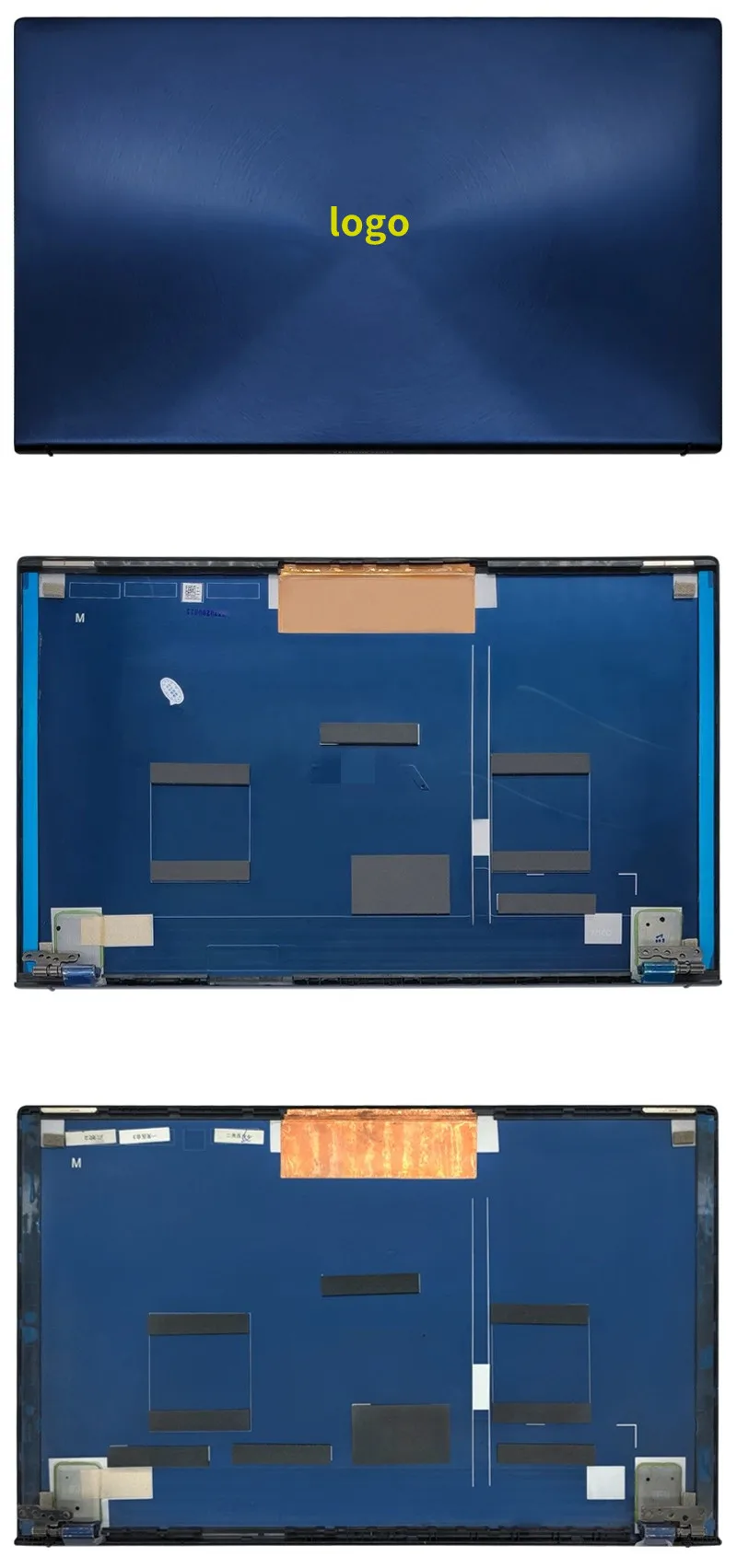 Imagem -06 - Tampa Traseira para Laptops Asus Lcd Moldura Frontal Palmrest Caixa Inferior Dobradiças Tampa Asus Zenbook15 Ux533 Ux533fd Ux534 Novo