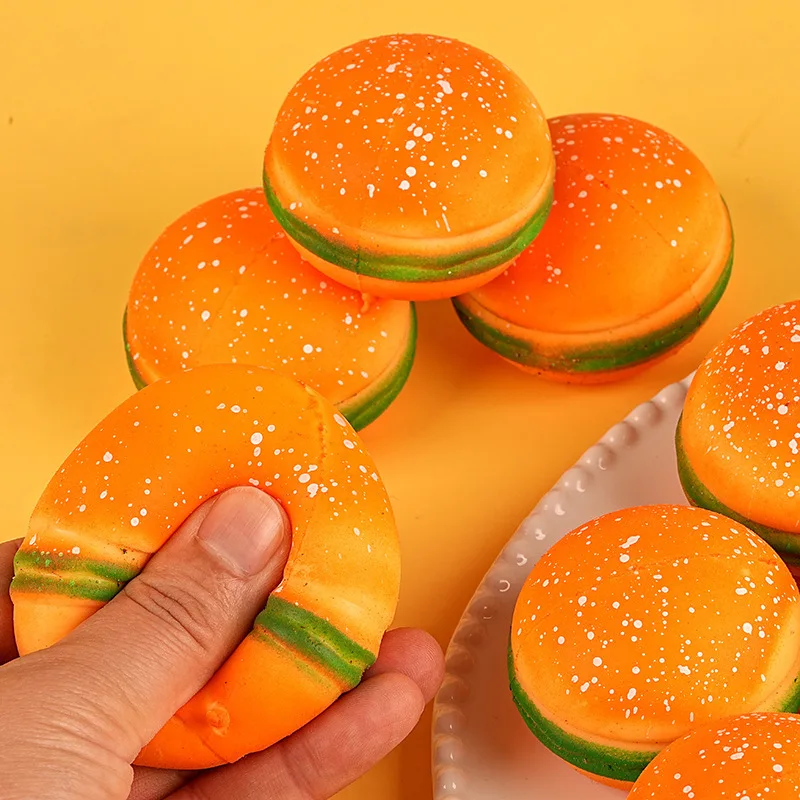 Simulated Hamburger Fries Coke Squishy Toy Slow Rising Soft Squeeze Fidget Sensory Stress Relief Mini Novelty Gift for Kids Teens Adults Desk Party